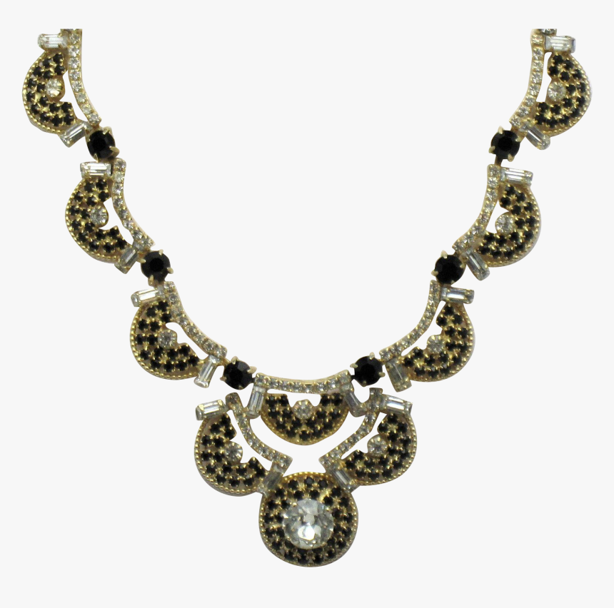 Clip Free Library Classy Hobe Black Rhinestone - Necklace, HD Png Download, Free Download