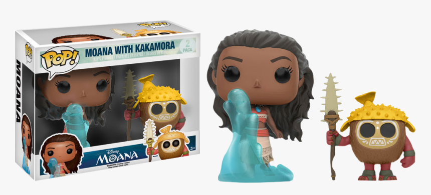 Moana With Kakamora Pop Vinyl Figure 2-pack - Moana With Kakamora Funko Pop, HD Png Download, Free Download