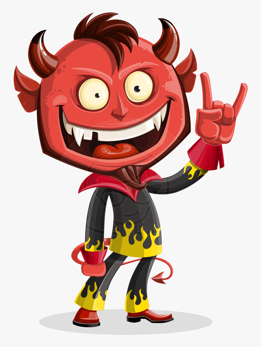 Transparent Red Devil Clipart - Transparent Cartoon Devil Png, Png Download, Free Download