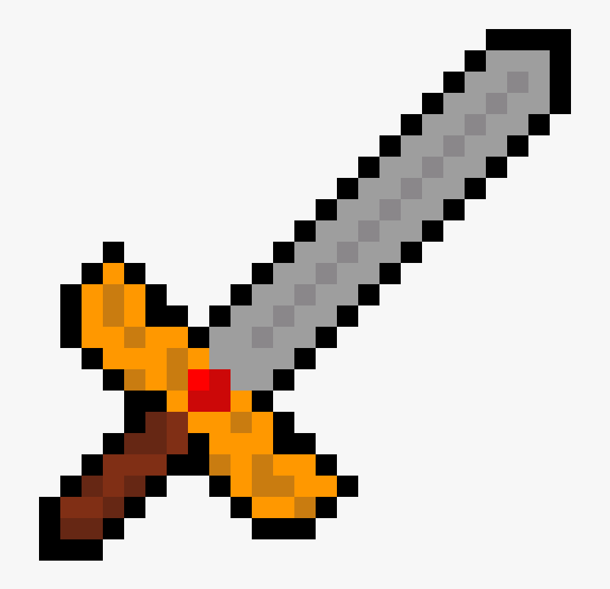 Minecraft Iron Sword Png, Transparent Png, Free Download