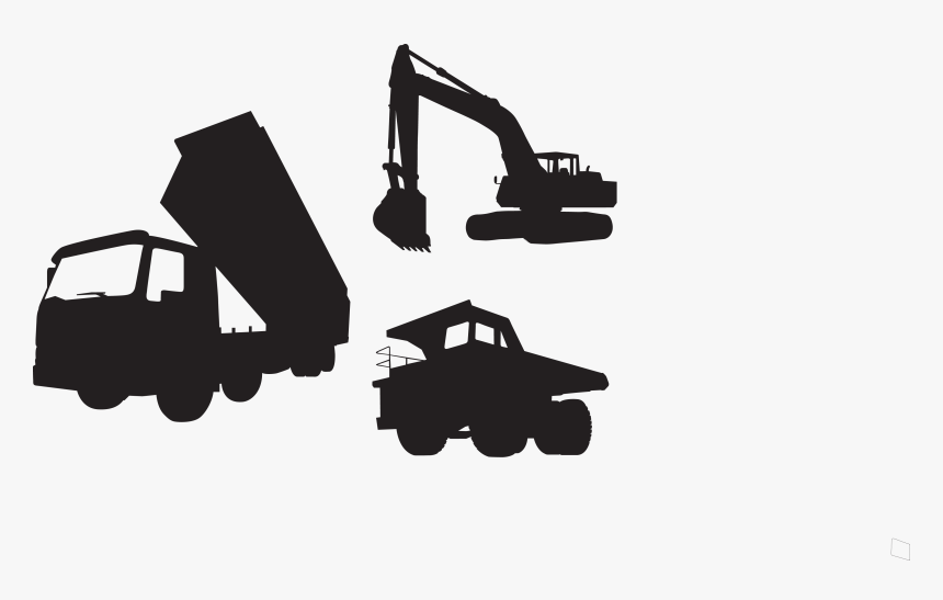 Transparent Construction Vehicles Clipart - Excavator An Dumptruck Clip Art, HD Png Download, Free Download