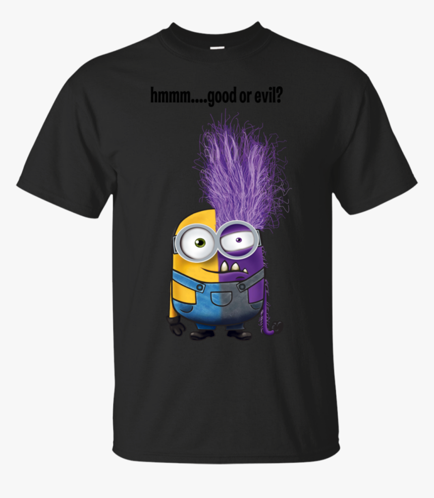 Good Or Evil Minions Cotton T-shirt - T-shirt, HD Png Download, Free Download