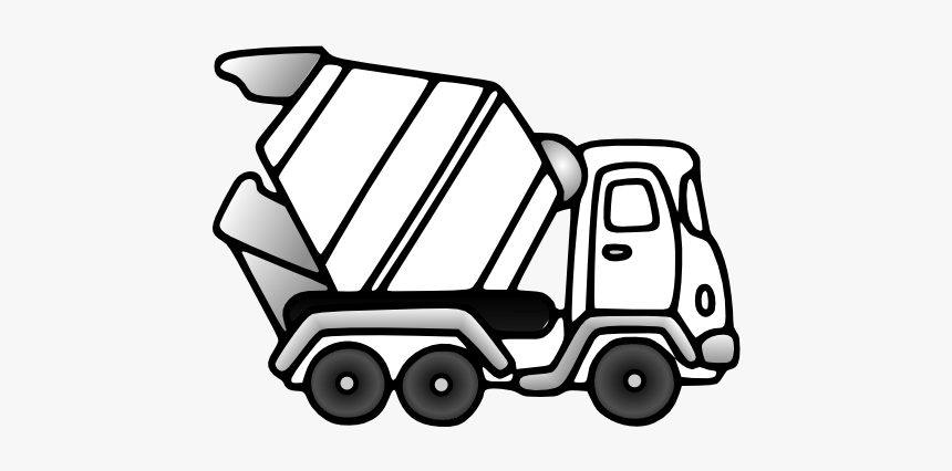 Dump Truck Clipart Construction - Cement Truck Coloring Pages, HD Png Download, Free Download