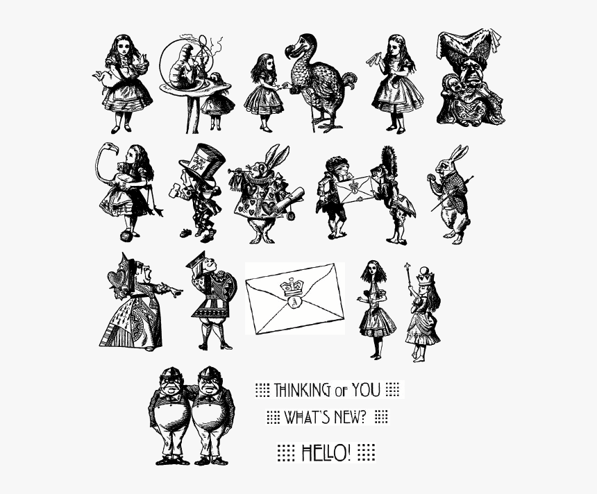 2 Inch Alice Set (10582-x) - Tweedle Dee And Tweedle Dum, HD Png Download, Free Download