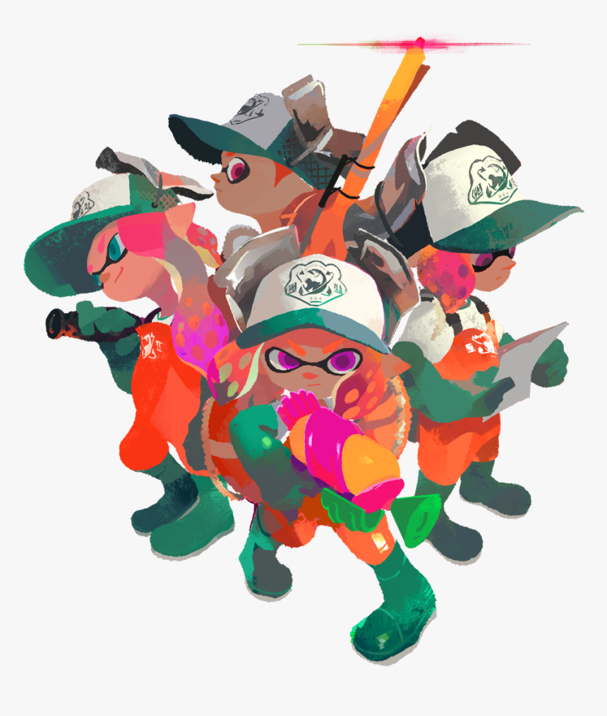 Splat Transparent Splatoon - Splatoon 2 Salmon Run Inkling, HD Png Download, Free Download