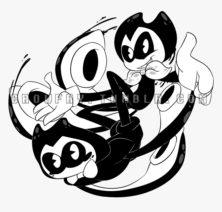 “fanart For @ask Splatoon Bendy Cuz Omg They Have Such - Splatoon Bendy And The Ink Machine, HD Png Download, Free Download