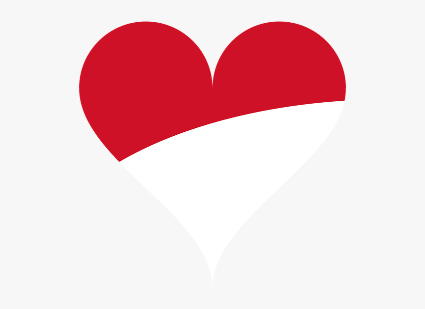 Heart, Love, Flag, National Flag, Indonesia - علم اندونيسيا في قلب, HD Png Download, Free Download