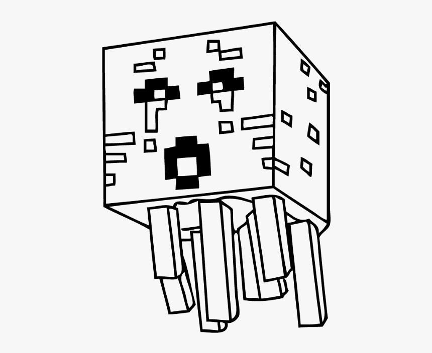 Ender Dragon Coloring Minecraft, HD Png Download - kindpng