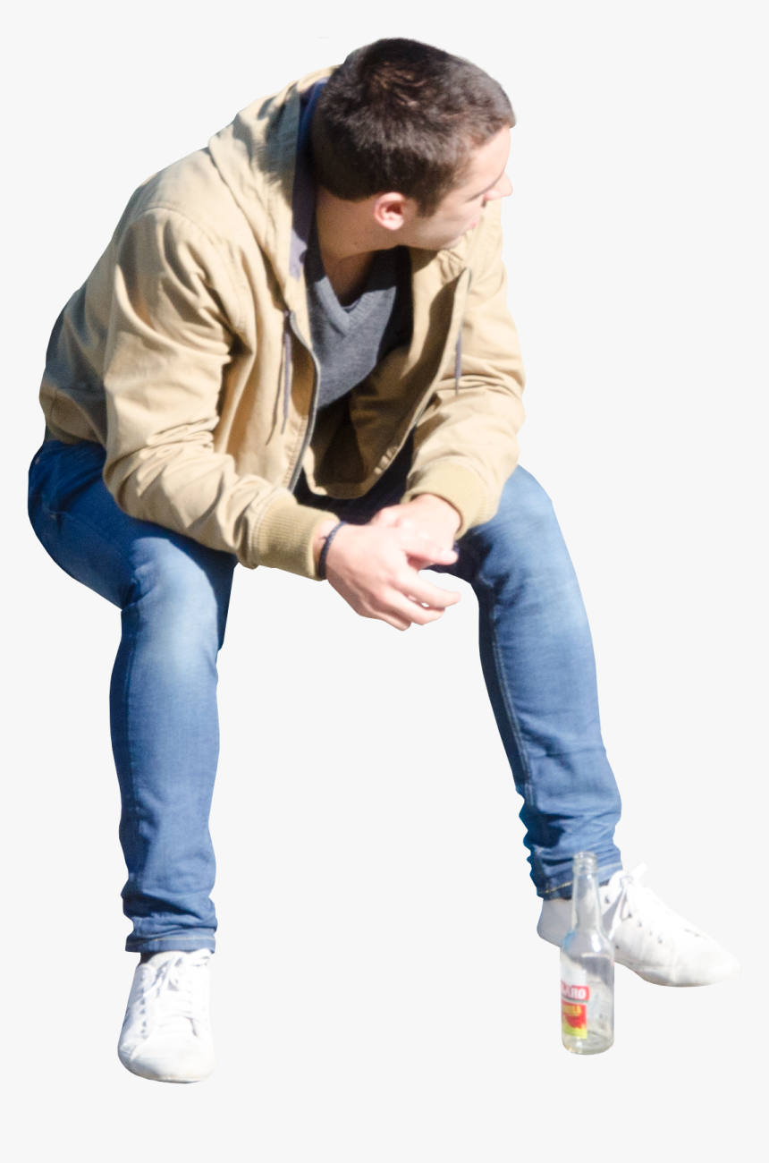 People Sitting Png Front - Sitting, Transparent Png, Free Download