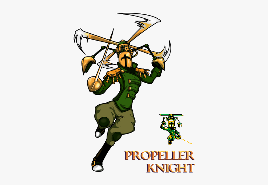 Shovel Knight Propeller Knight Sprites, HD Png Download, Free Download