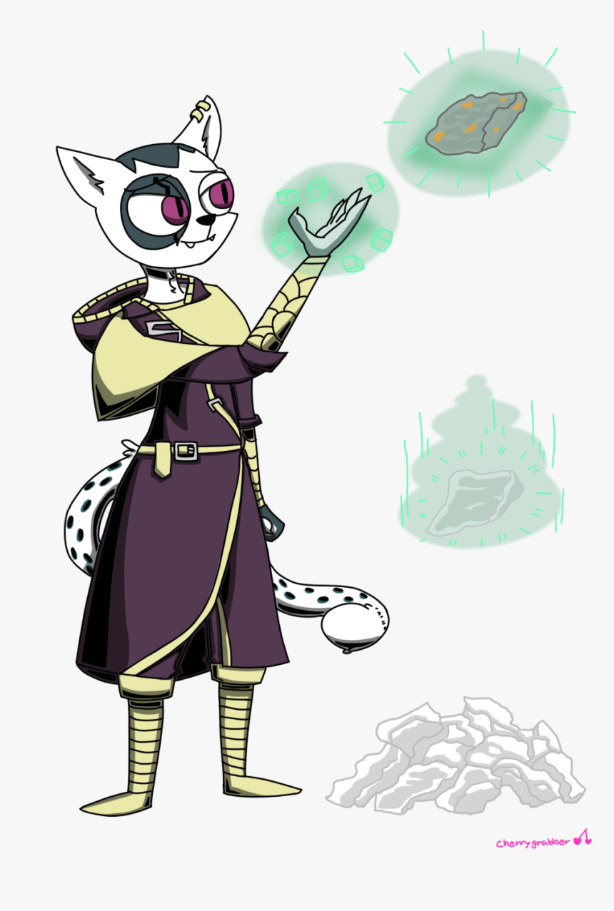 Khajiit Thief And Her Transmuting Ore - Cartoon, HD Png Download, Free Download