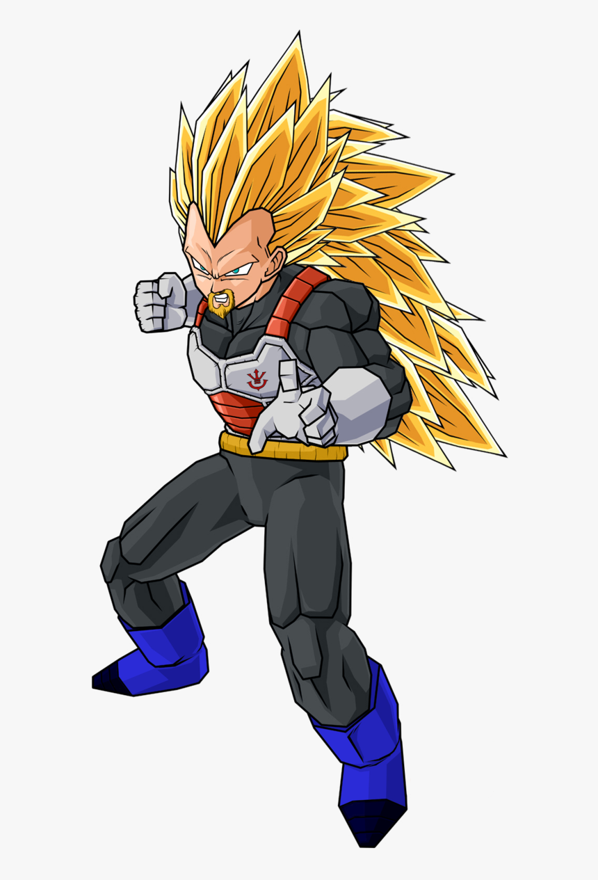 Cartoon,anime,dragon Ball,fictional Character,clip - King Vegeta Super Saiyan 3, HD Png Download, Free Download