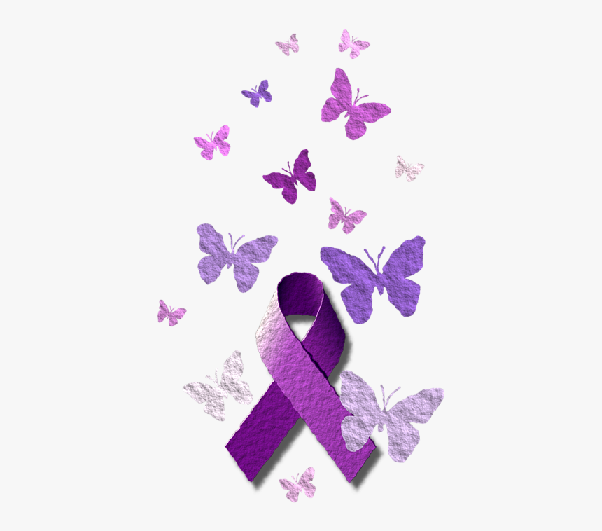 Purple Cancer Ribbon, Awareness Ribbons (No Personalization) - Pack of 10