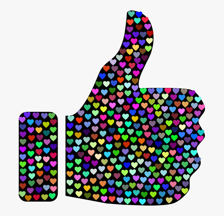 Purple,thumb Signal,computer Icons - Thumbs Up Hearts, HD Png Download, Free Download