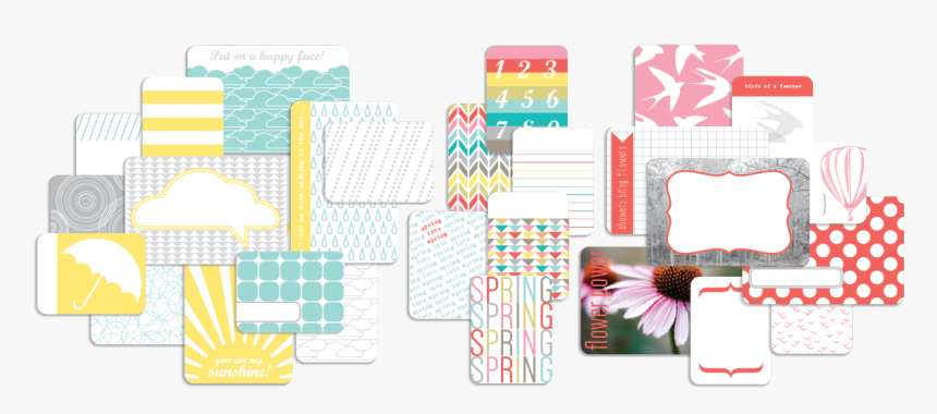 Image Of Spring Pocket Scrapbooking Cards - Illustration, HD Png Download, Free Download