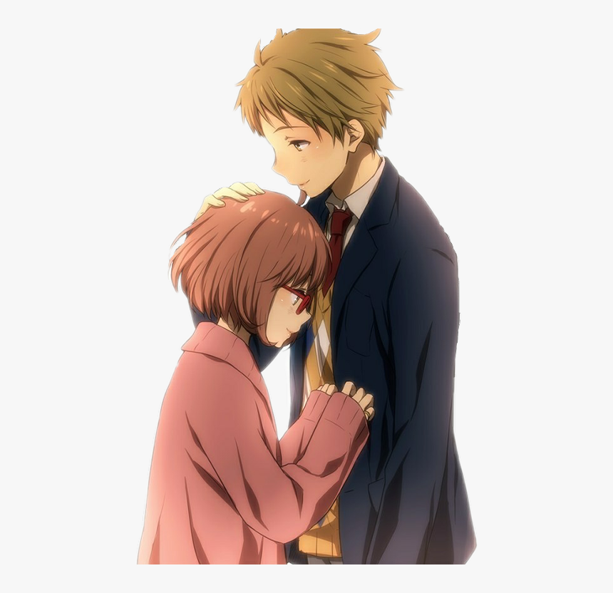 Анимепара Anime Kuriyama Freetoedit - Kyoukai No Kanata Kuriyama And Akihito, HD Png Download, Free Download
