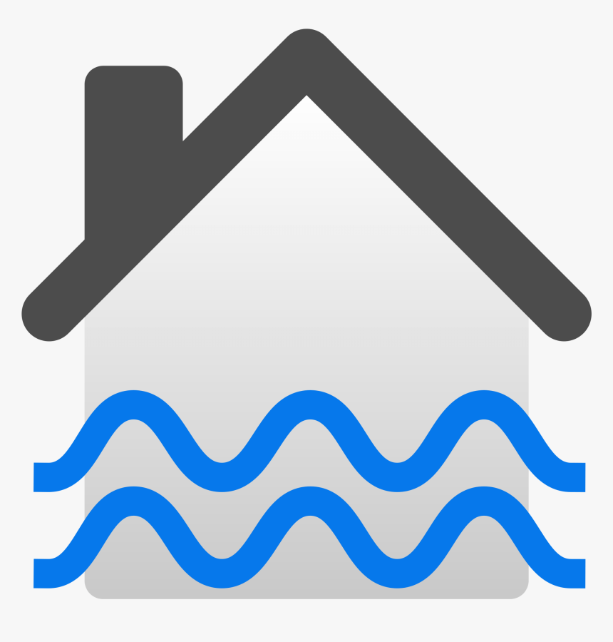 Flood Insurance Cliparts - Flooded House Icon, HD Png Download, Free Download