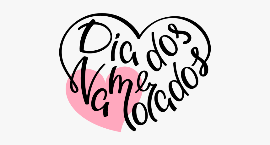 Dia Dos Namorados Lettering, HD Png Download, Free Download