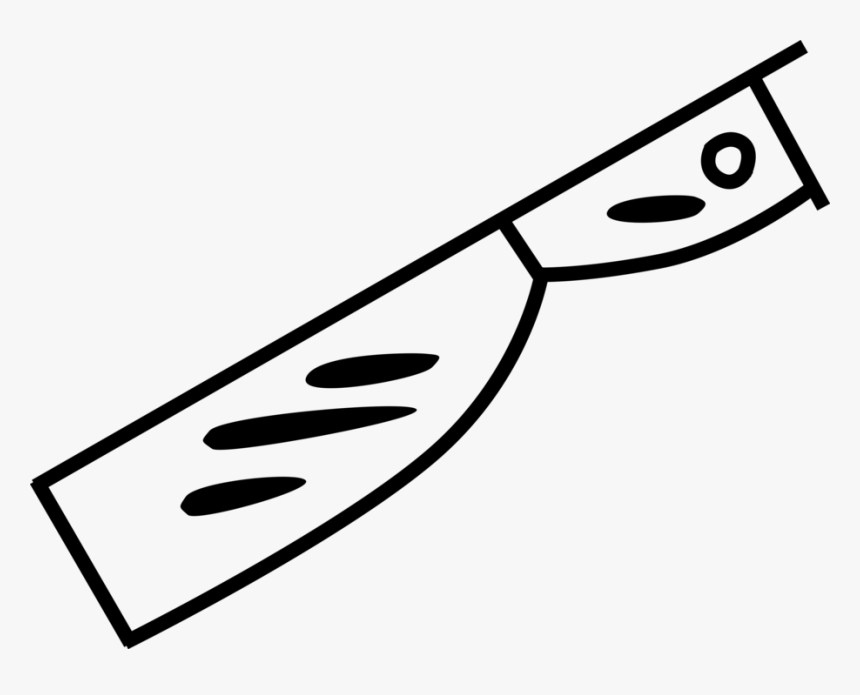 Vector Illustration Of Kitchen Meat Cleaver And Knife - Ball Cartoon To Color, HD Png Download, Free Download