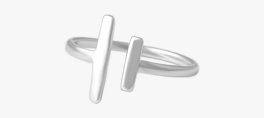 Anillo Plata De Aperturas Paralelas 2 Anillo Plata - Bangle, HD Png Download, Free Download