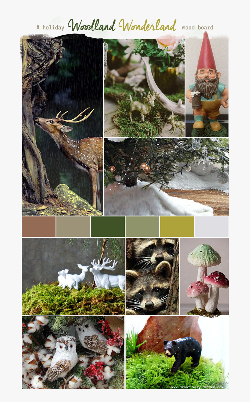 Cd Woodland Moodboard - Woodland Creature Moodboard, HD Png Download, Free Download