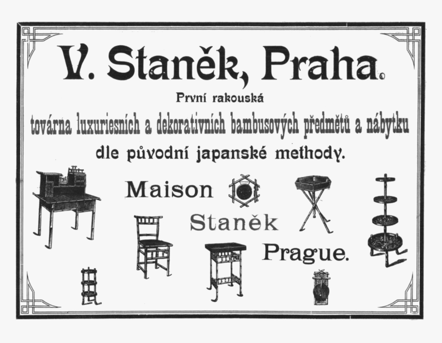 Advertisement Maison Staněk In Zlatá Praha, 1898 - Poster, HD Png Download, Free Download
