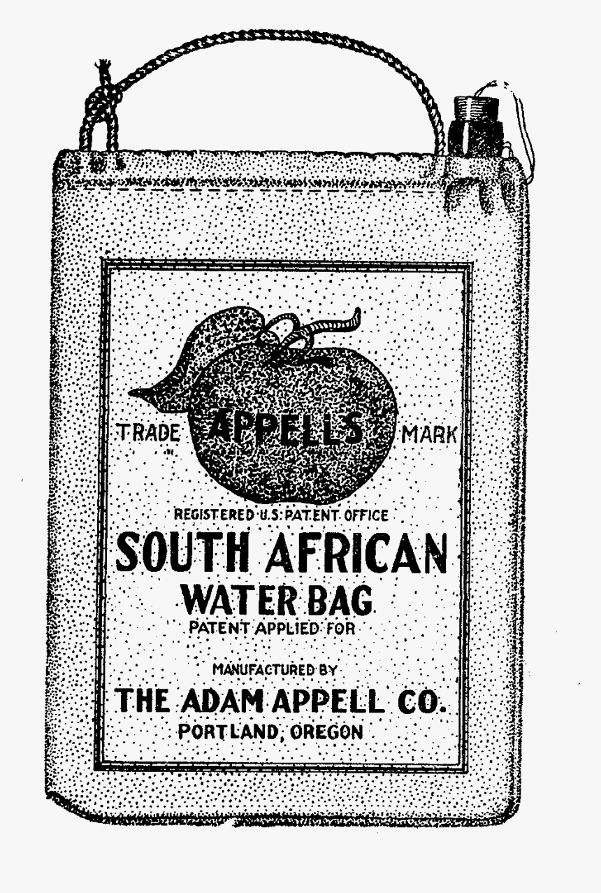 Vintage Ad Illustration Water Bag - Illustration, HD Png Download, Free Download