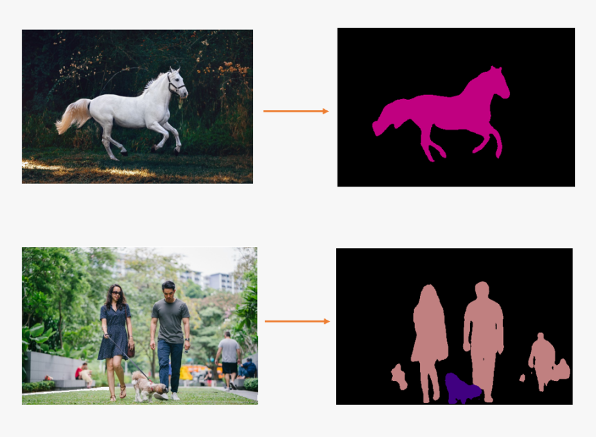 Semantic Segmentation Example Using Deeplab V3 - Stallion, HD Png Download, Free Download