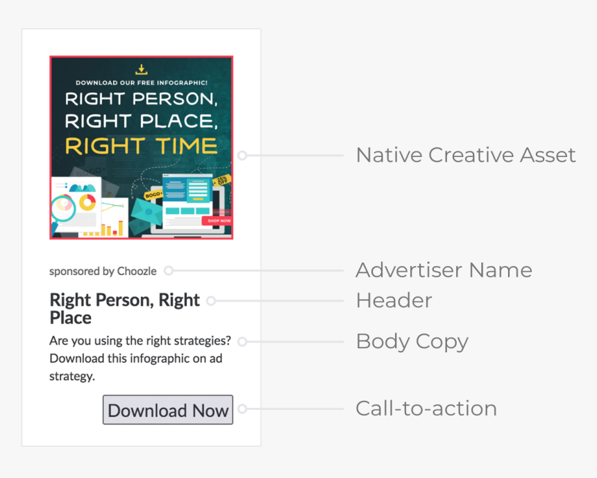 Choozle Anatomy Of A Native Advertisement, HD Png Download, Free Download