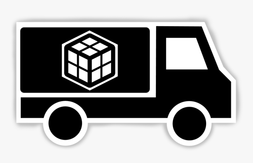 Clip Art Black Line Background Truck - Materials Management Icon Png, Transparent Png, Free Download