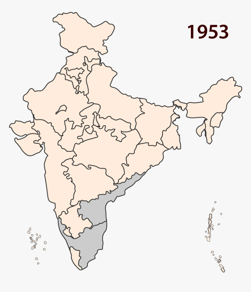 Andhra Pradesh Is Separated From Madras - India New Map After Article 370, HD Png Download, Free Download