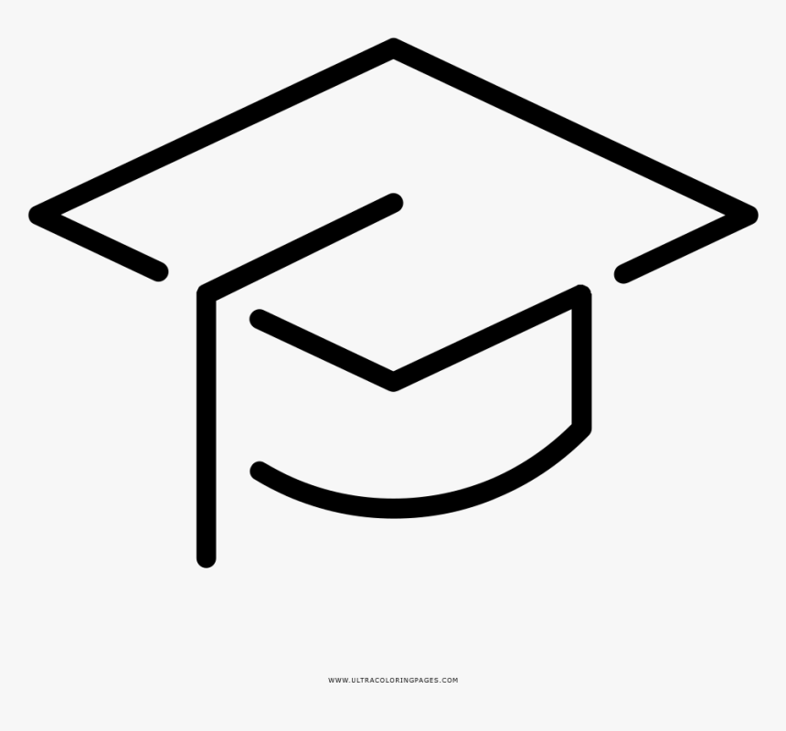 Dibujo De Sombrero De Graduacion Para Colorear - Graduation Ceremony, HD Png Download, Free Download