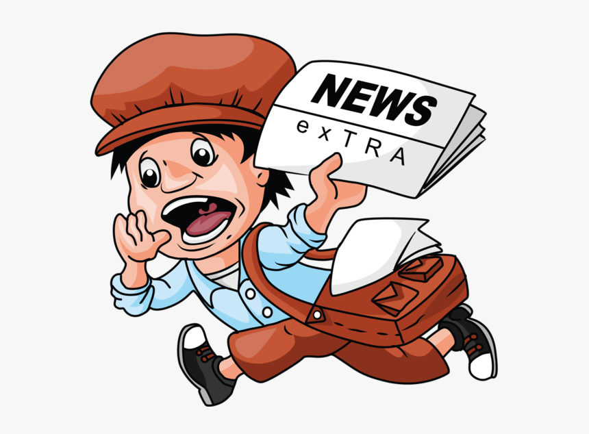 Caracteres, Ejemplo, Individuo, Persona, Gente Clip - Newspaper Boy Clipart, HD Png Download, Free Download