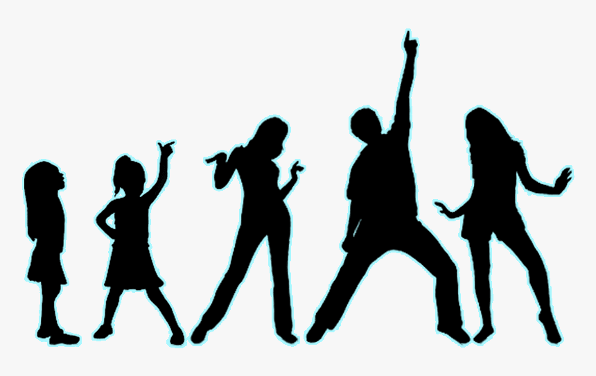 Children Singing At Getdrawings Com Free For - Group Dance Shadow, HD Png Download, Free Download