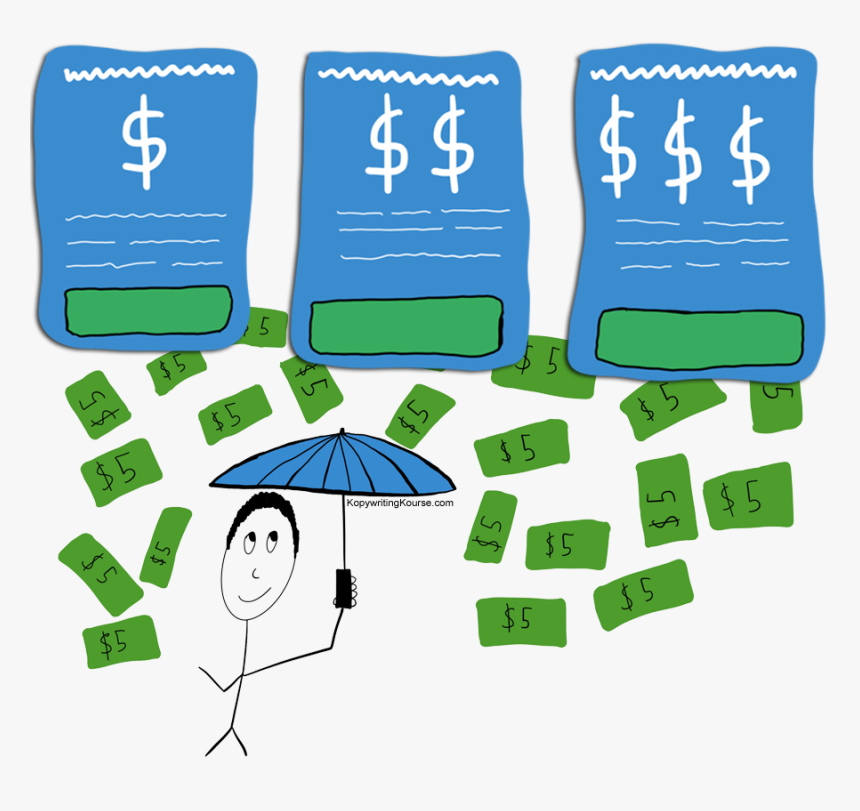 Pricing Examples For Sales Pages Raining Money, HD Png Download, Free Download
