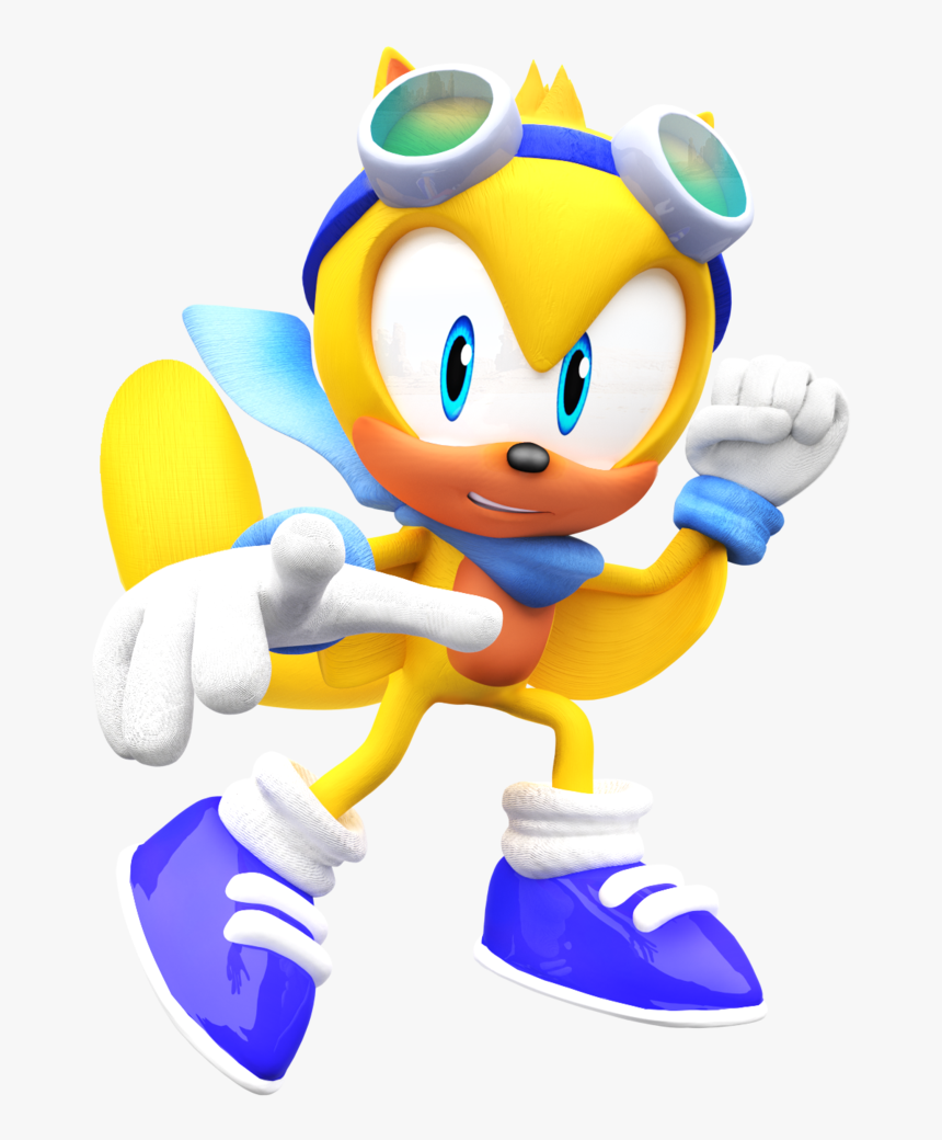 Ray The Flying Squirrel Model Sonic World By Nibrocrock-d7lpoxb - Ray Segasonic The Hedgehog, HD Png Download, Free Download