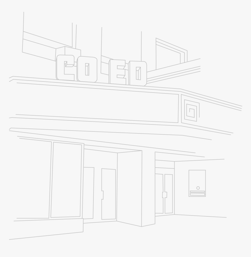 Line Drawing Of Green Street - Sketch, HD Png Download, Free Download