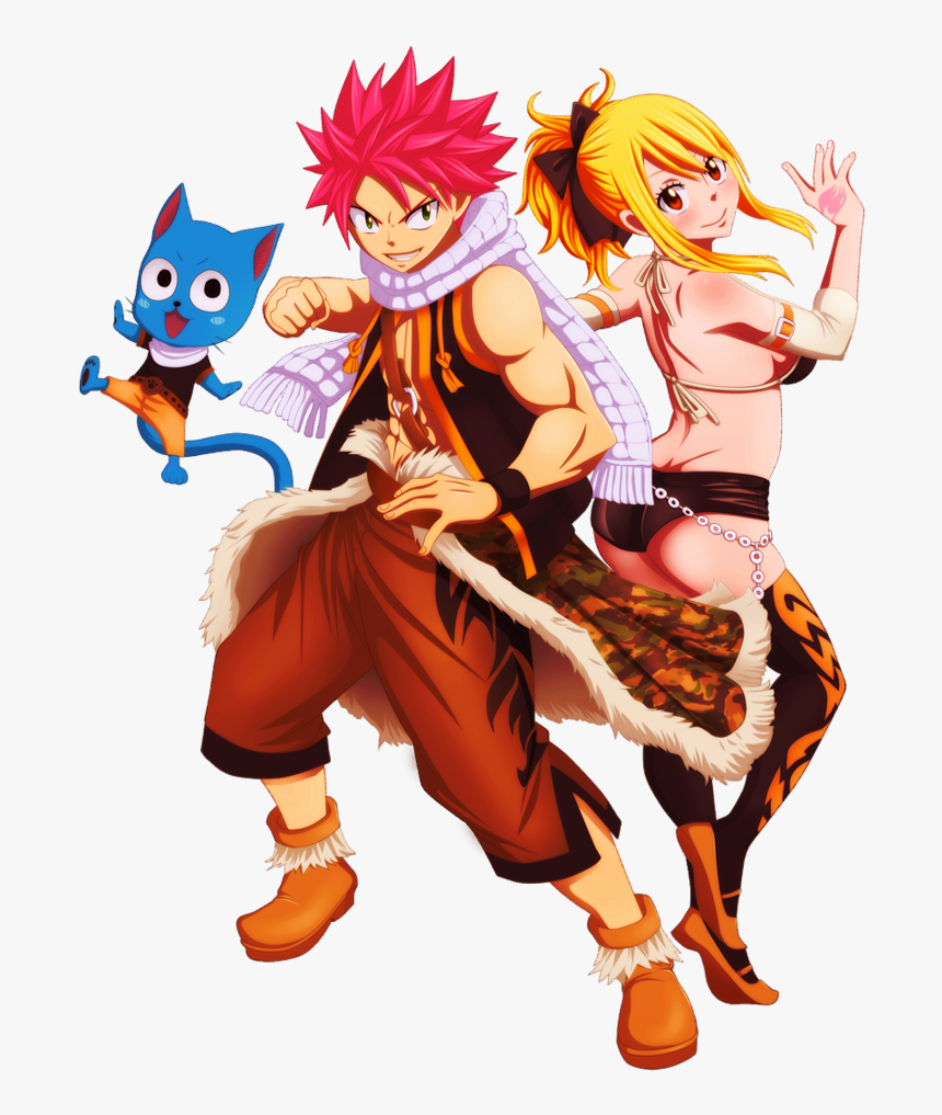 Natsu, Lucy & Happy - Fairy Tail Manga Memes, HD Png Download, Free Download