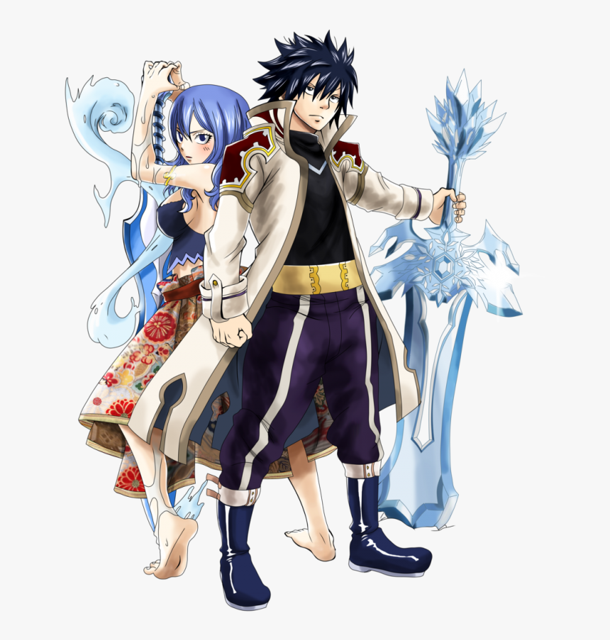 Free Download 妖 尾 格雷 朱 比 亞 Clipart Gray Fullbuster - Gray Fullbuster & Juvia Lockser, HD Png Download, Free Download