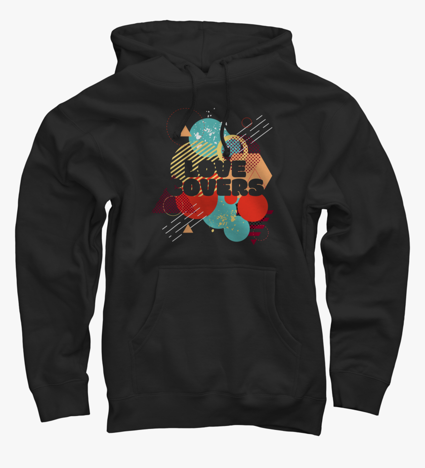 #lovecovers Shapes On Black Pullover - Token Hiphop Hoodie, HD Png ...