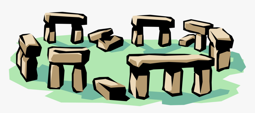 Vector Illustration Of Stonehenge Standing Stones Neolithic - Camping Stonehenge, HD Png Download, Free Download