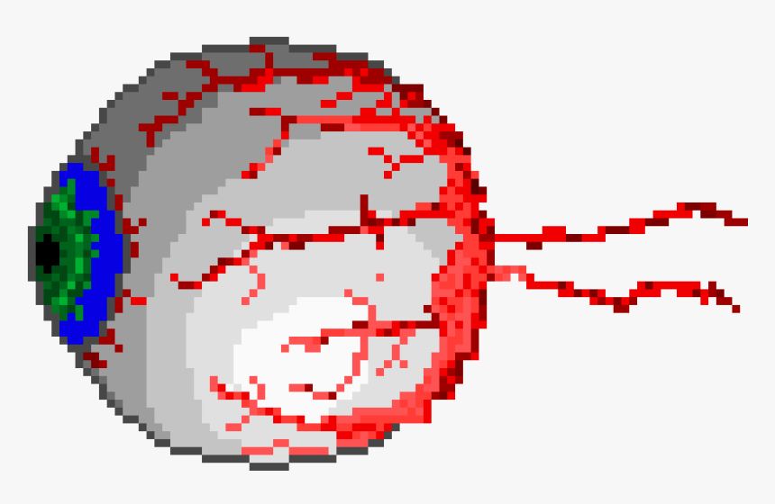 Terraria Eye Of Cthulhu Pixel Art HD Png Download Kindpng