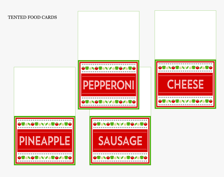 Free Printable Pizza Labels, HD Png Download, Free Download