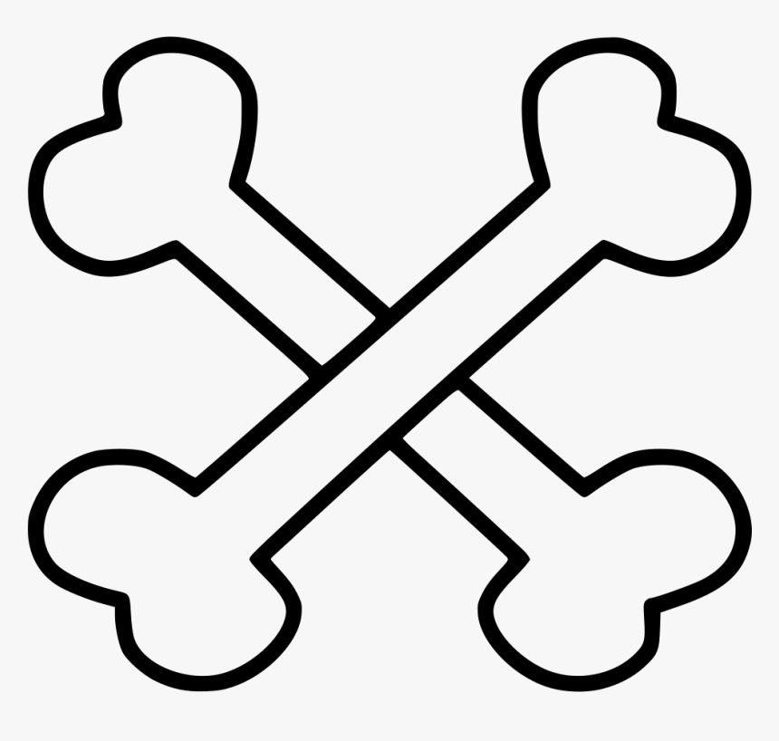 Bones Danger Human Caution - Crossbones Png, Transparent Png, Free Download