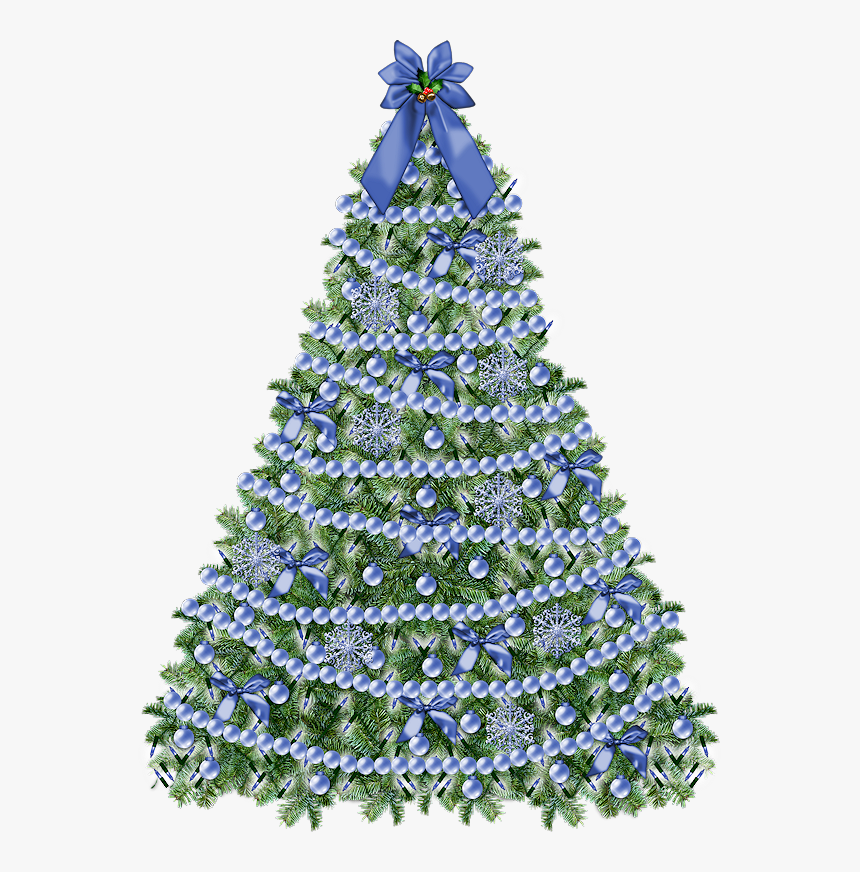 Christmas Tree Transparency And Translucency Clip Art - Blue Christmas Tree Png, Transparent Png, Free Download