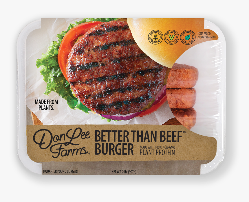Don Lee Farms Better Than Beef Burger, HD Png Download, Free Download