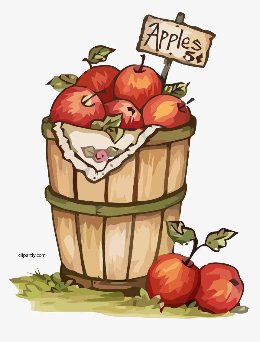 Fall Apple Basket Clipart, HD Png Download, Free Download