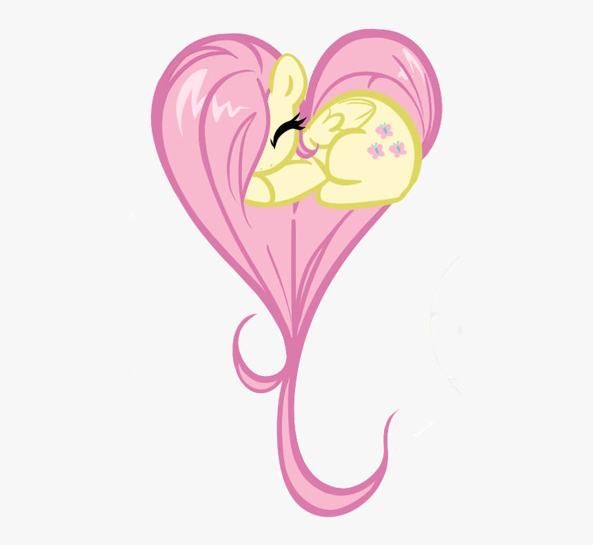 Fluttershy Cute Stuff Pinterest - My Little Pony Fluttershy Heart, HD Png Download, Free Download