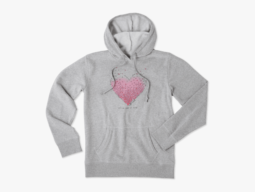 Women"s Tiny Hearts Go-to Hoodie - Hoodie, HD Png Download, Free Download