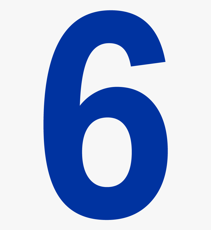 R1 Presentation Numbers 15 - Chiffre 6 En Grand Format, HD Png Download, Free Download